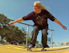 Dinosaur Jr. mit Skateboard